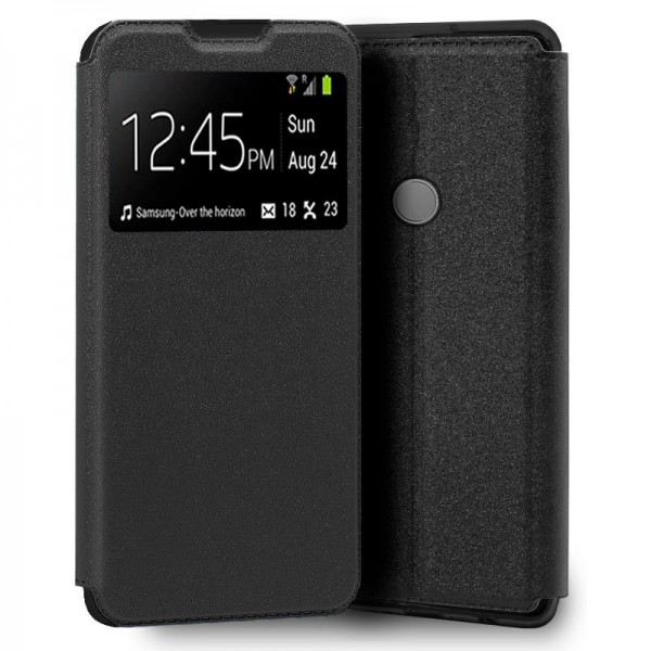 Funda COOL Flip Cover para TCL 20R 5G Liso Negro Funda COOL Flip Cover para TCL 20R 5G Liso Negro
